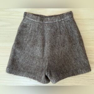 Women's Japanese 90s Taupe Mohair Highwaisted Shorts ✨